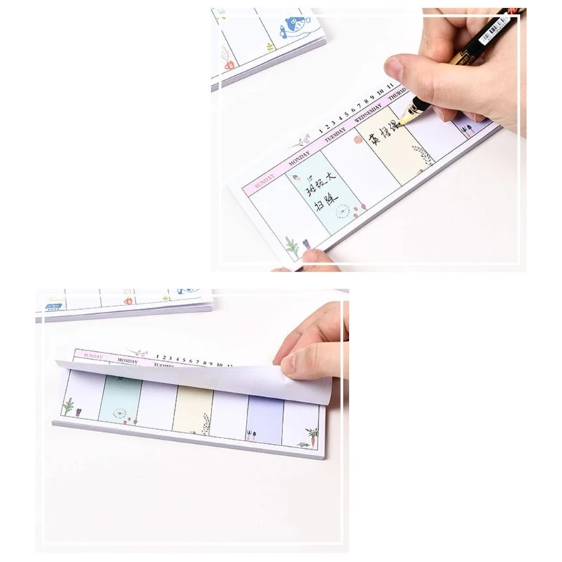 دفتر جدول الجودة OFBK دفتر التخطيط الأسبوعي مخطط الأسبوع التقويم الأسبوعي