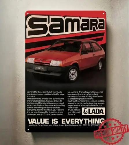Lada Samara Car Metal Poster - Collectable Tin Sign - Size:8x12inch good sign sign