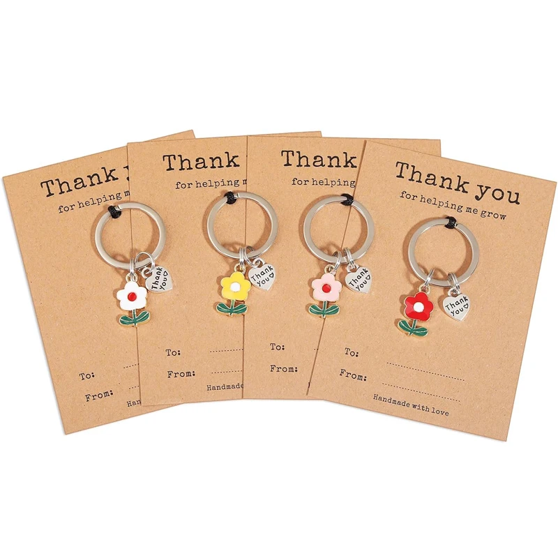 شكرًا لك على مساعدةني على نمو سلسلة مفاتيح مع بطاقة، هدايا سلسلة مفاتيح تقدير المعلم بكميات كبيرة هدية عيد الميلاد في عيد المعلم #1