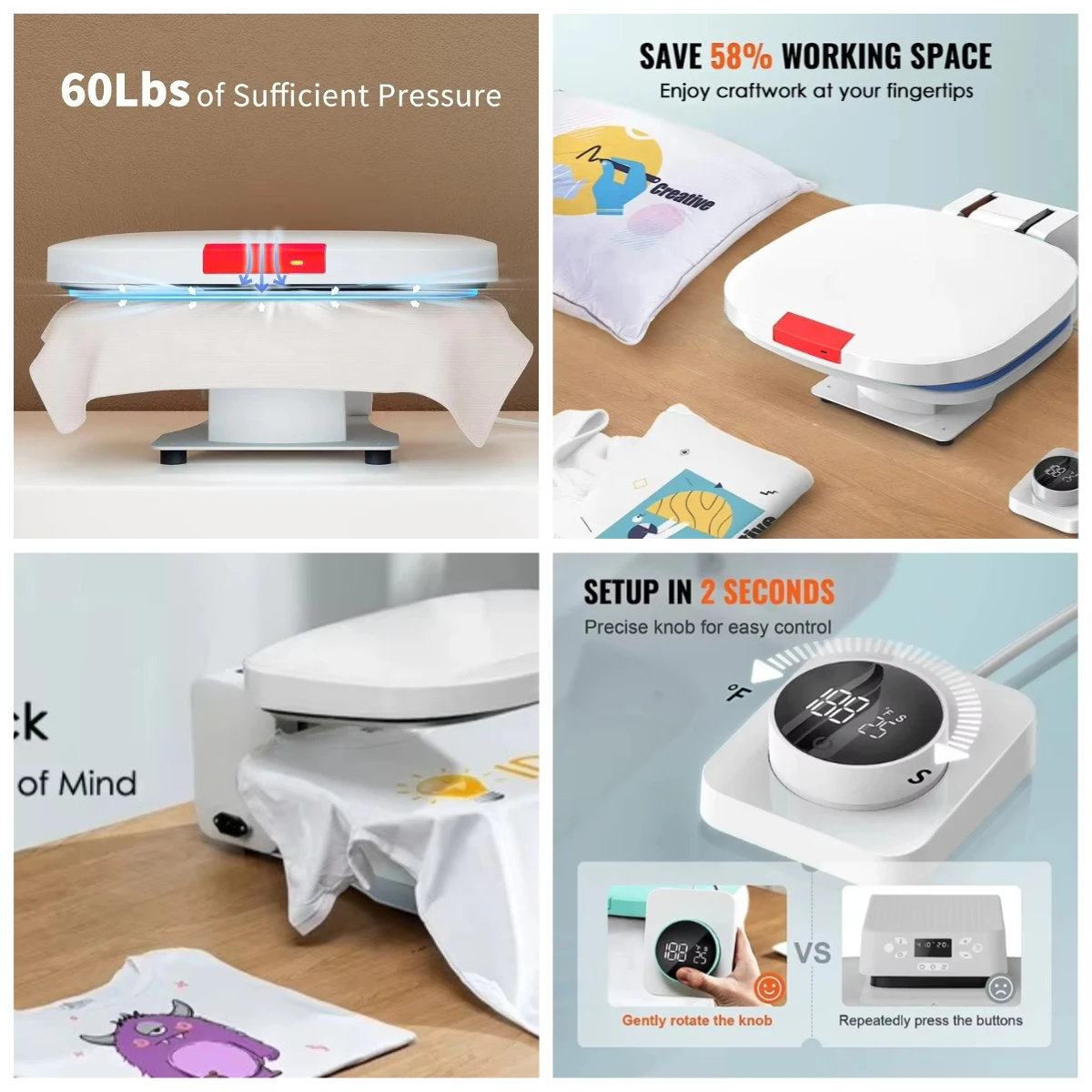 

WJW New Arrivals Automatic Flat T-shirt Sublimation Machine Auto Open t Shirt Printing Machine Tshirt Heat Press Machines