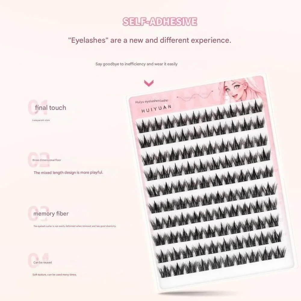 Herbruikbare Geen Lijm nodig Valse Wimpers zelfklevende 5D Trilogie Zonnebloem Wimpers Make DIY Kleine Firefly Makeup Tools