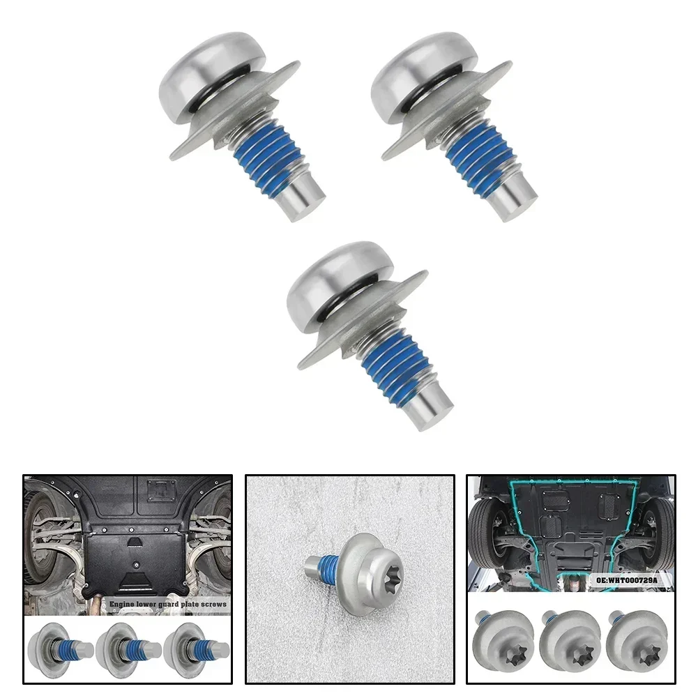 3 Pieces Car Engine Chassis Bolts And Screws Lower Guard Plate Screws WHT000729A Motorcycle Parts 8mm X 20mm