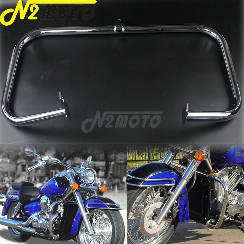 Dla Honda Shadow Aero VT 750 750C 400 motocykl Chrome osłona silnika autostrada pasek awaryjny osłona ogrodzenia Protector zderzak 2004-2011