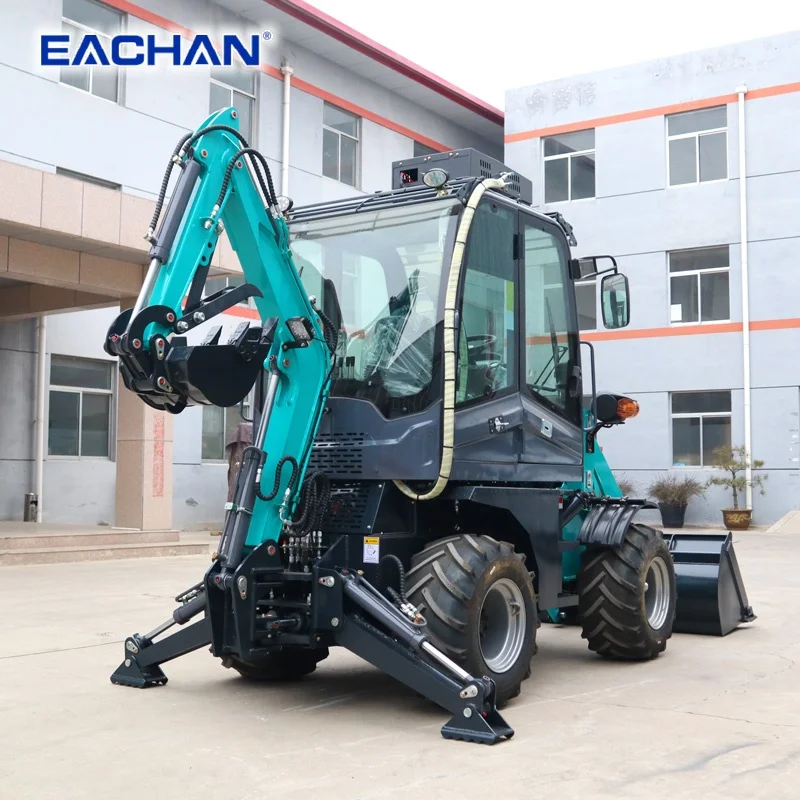 Hot Product CE Certified Backhoe Loader Gardens Shovel Backhoe Loader Digger Diesel Wheel Excavator Backhoe Loader Customized