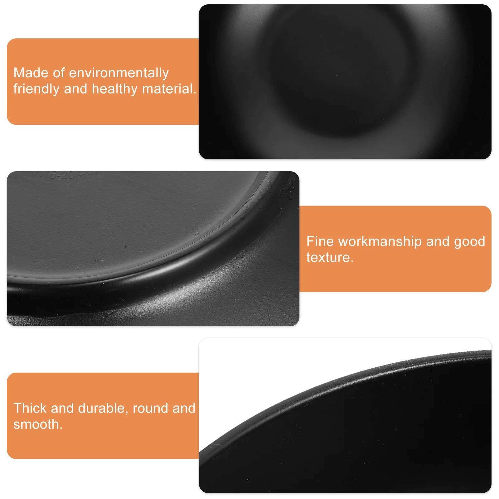 

6Pcs Melamine Bowls Safe Food Containers Nonslip Antiscald Salad Soup Noodle Tableware Home Kitchen Accessories