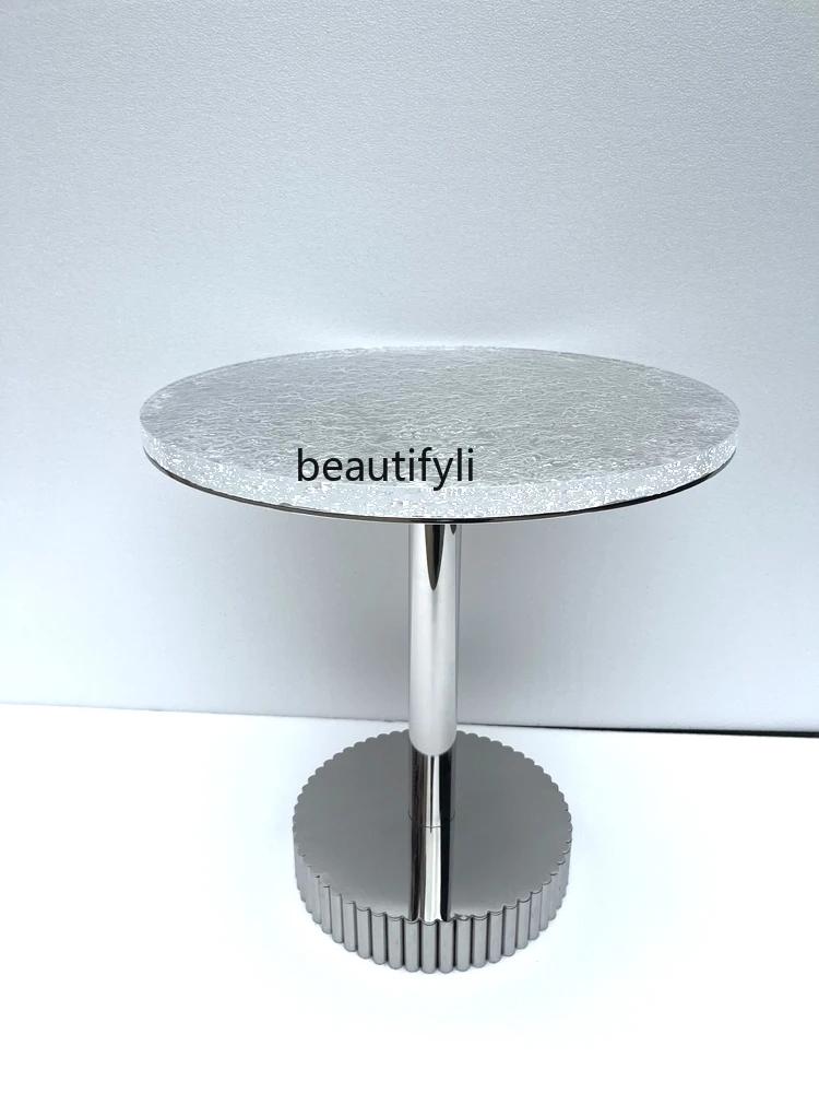 

Acrylic Crystal SofaSideTable Coffee Table Combination Modern Minimalist Living Room Light Luxury High Sense Creative Side Table