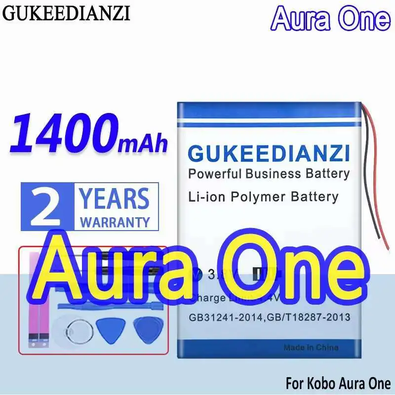 

High Capacity GUKEEDIANZI Battery 1400mAh For Kobo Forma Aura One E-ink E-book Reader Batteries