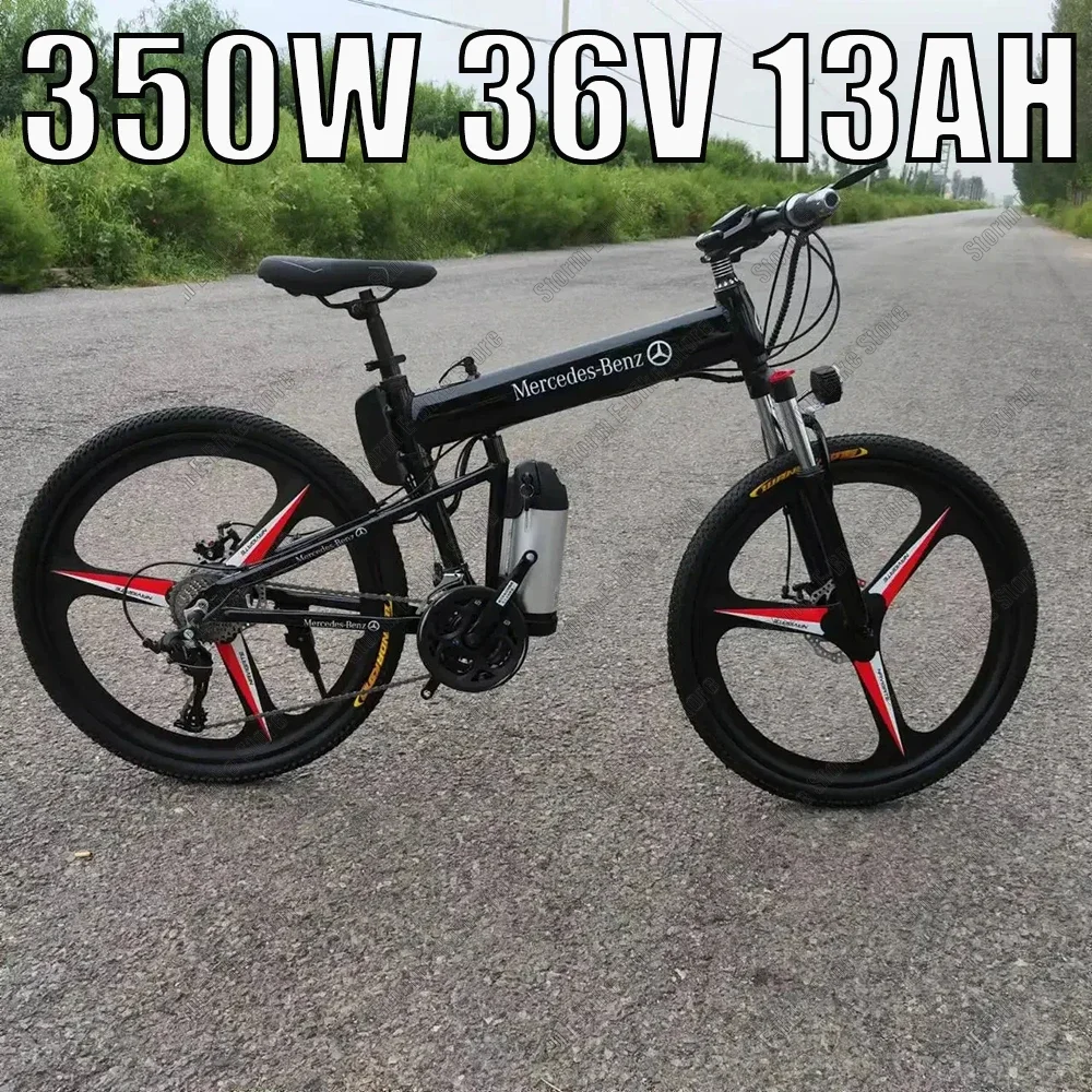 AKEZ Mountain Off-Road E-Bike 350W Motor 36V13AH Lithium battery 21-Speed Power-Assisted Electric Bike 35KM/H Foldable E-bicycle