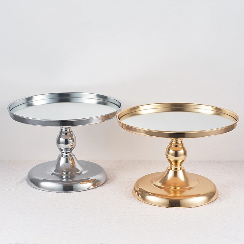 European Round Cake Stand Shelf Rack Electroplating Iron Holder For Wedding Party Cake Dessert Display