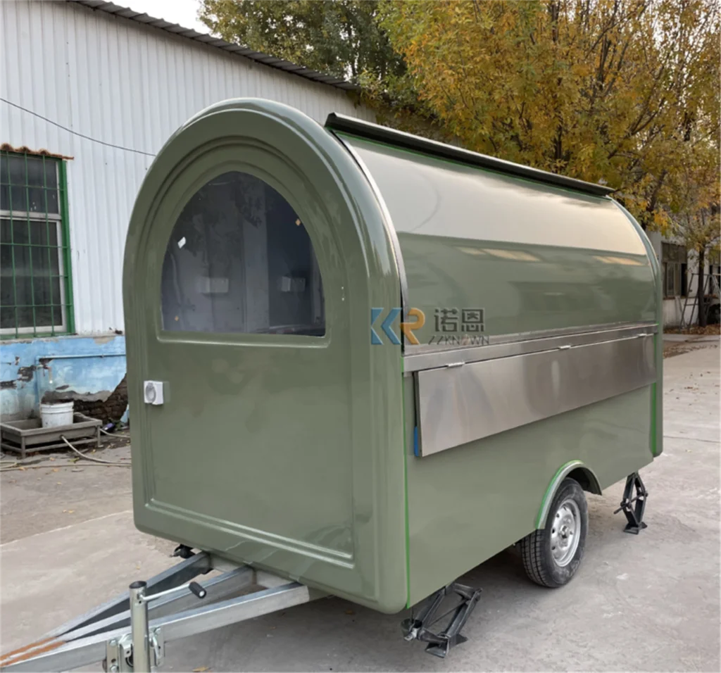New Customizable Design Food Trailer Street Burger Grill Ice Cream Machine Mobile Food Truck