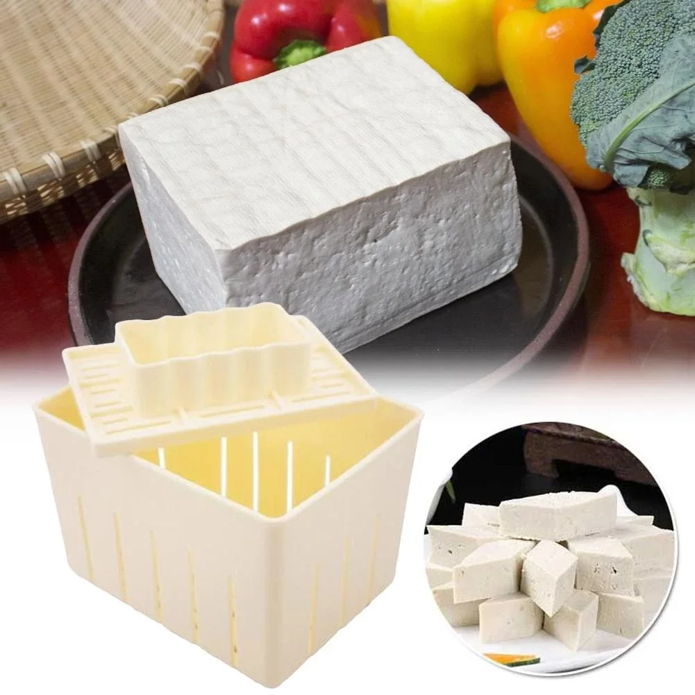 

Tofu Making Mold With Cheese Cloth Kitchen Cooking Tool Set DIY Plastic Tofu Press Mould Homemade Tofu Mold Soybean Curd