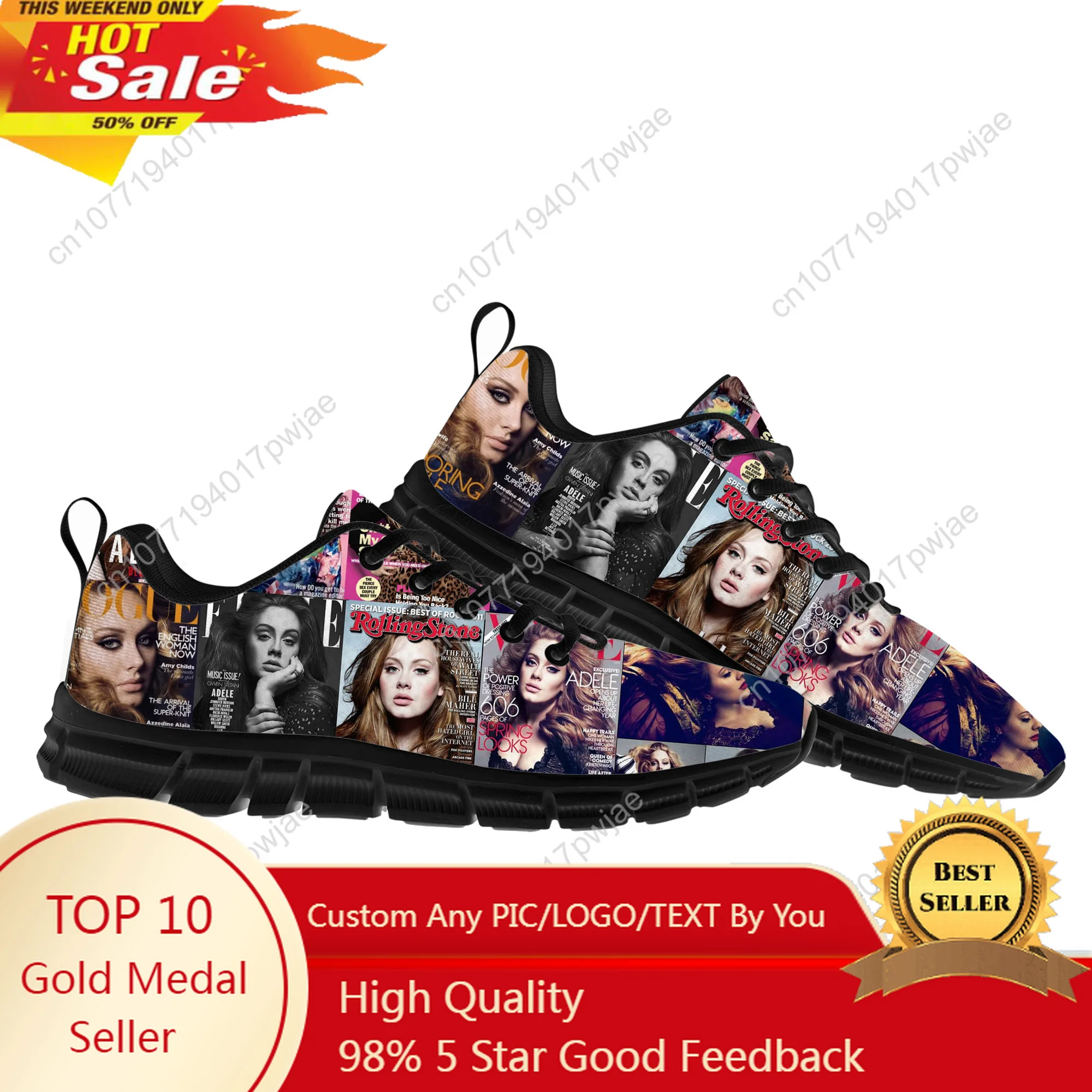

Adele Singer Poster Sports Shoes Mens Womens Teenager Sneakers Lightweight Casual Hiking Sneaker Custom Built Shoe