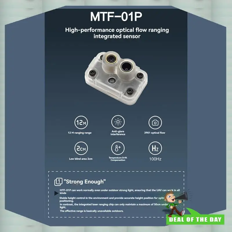 Entrega 24 horas Micoair MTF-01P Fluxo Óptico & Sensor Lidar Para Drones UAV Módulo de Posicionamento Interno Módulo de Navegação Micolink
