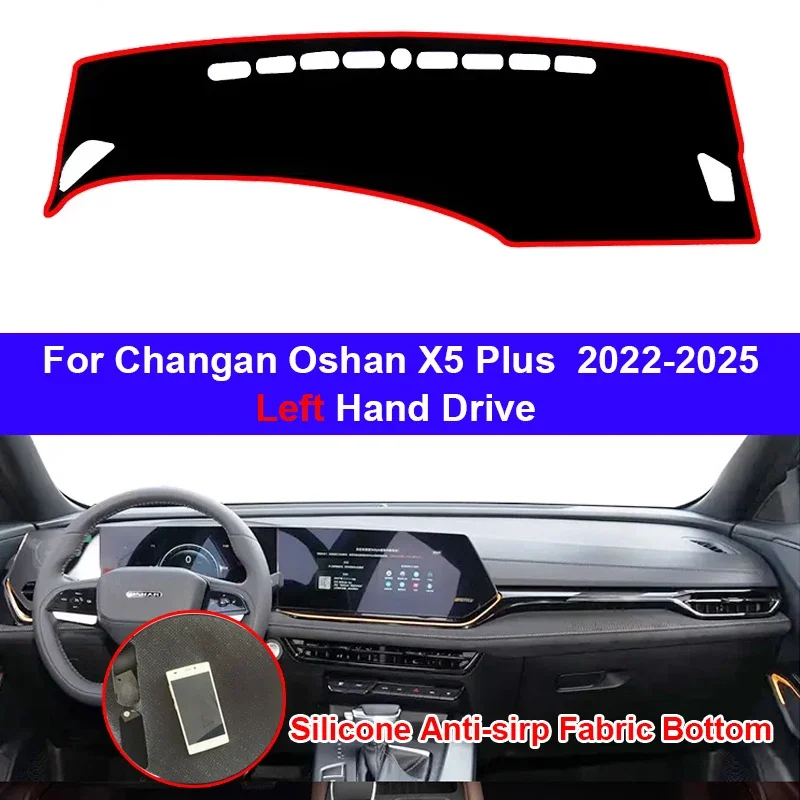 

Silicone Non-Slip Car Auto Dashboard Cover for Changan Oshan X5 Plus 2022-2025 LHD Dash Mat Carpet Cushion SunShade Accessories