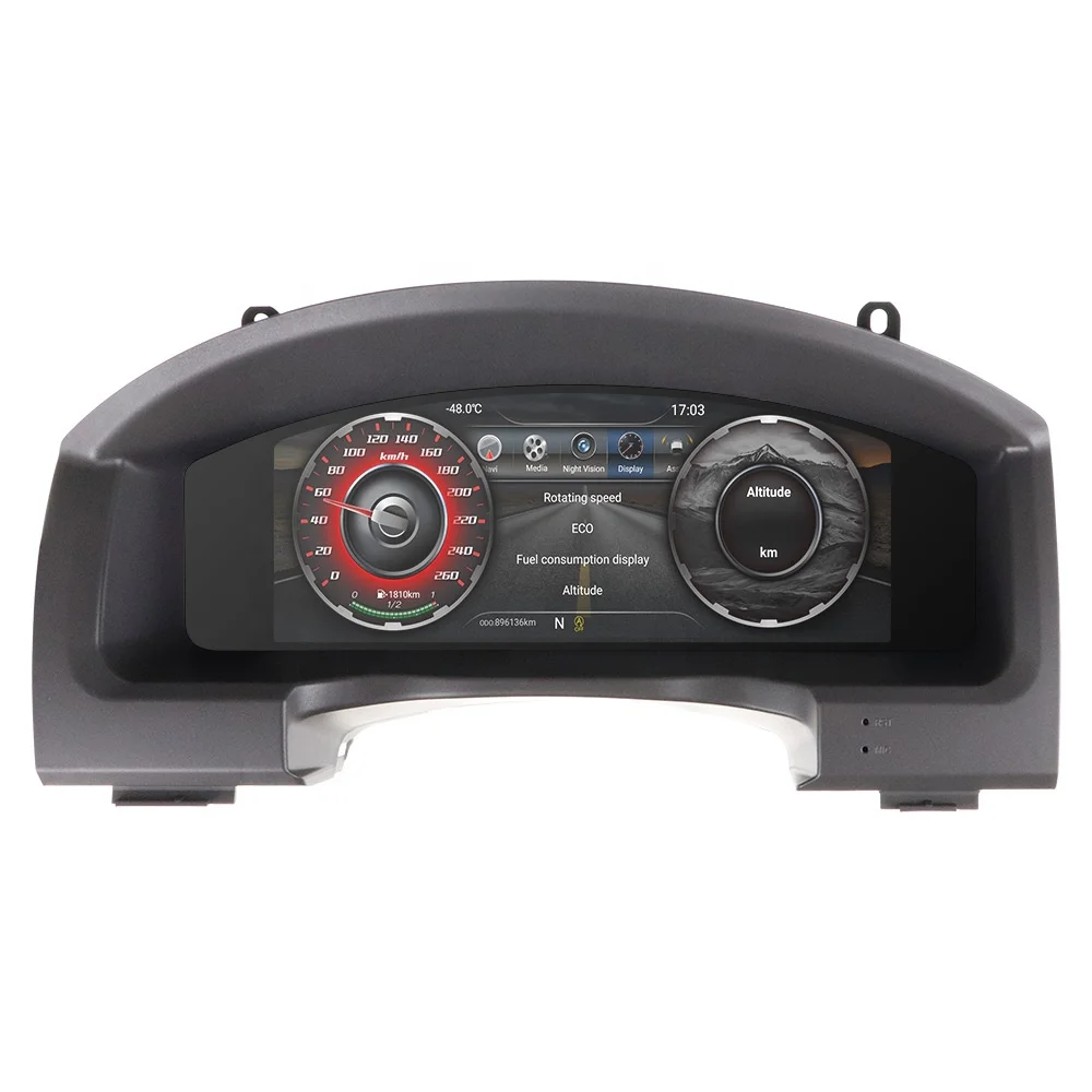 For Toyota Land Cruiser Prado 150 LCD Dashboard Auto Player Digital Cluster Instrument Panel Multifunctional Speed Meter Screen