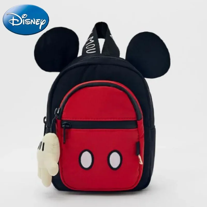 Mochila para estudiantes de escuela primaria ligera multifuncional para niños de Mickey Mouse rojo nuevo de Disney