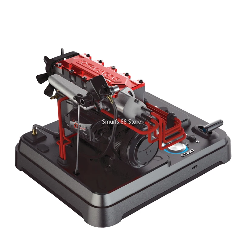 TOYAN L400 Modello di motore in metallo in linea 4 cilindri Modello di motore 14CC Mini motore a combustione interna Giocattoli FS-L400BGD-XP