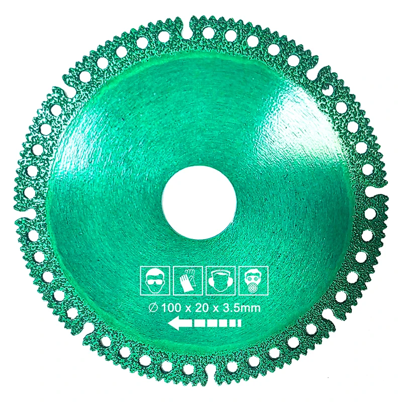 Multifunctional angle grinder composite cutting blade brazing ceramic tile dry slice marble saw blade iron sheet cutting tool