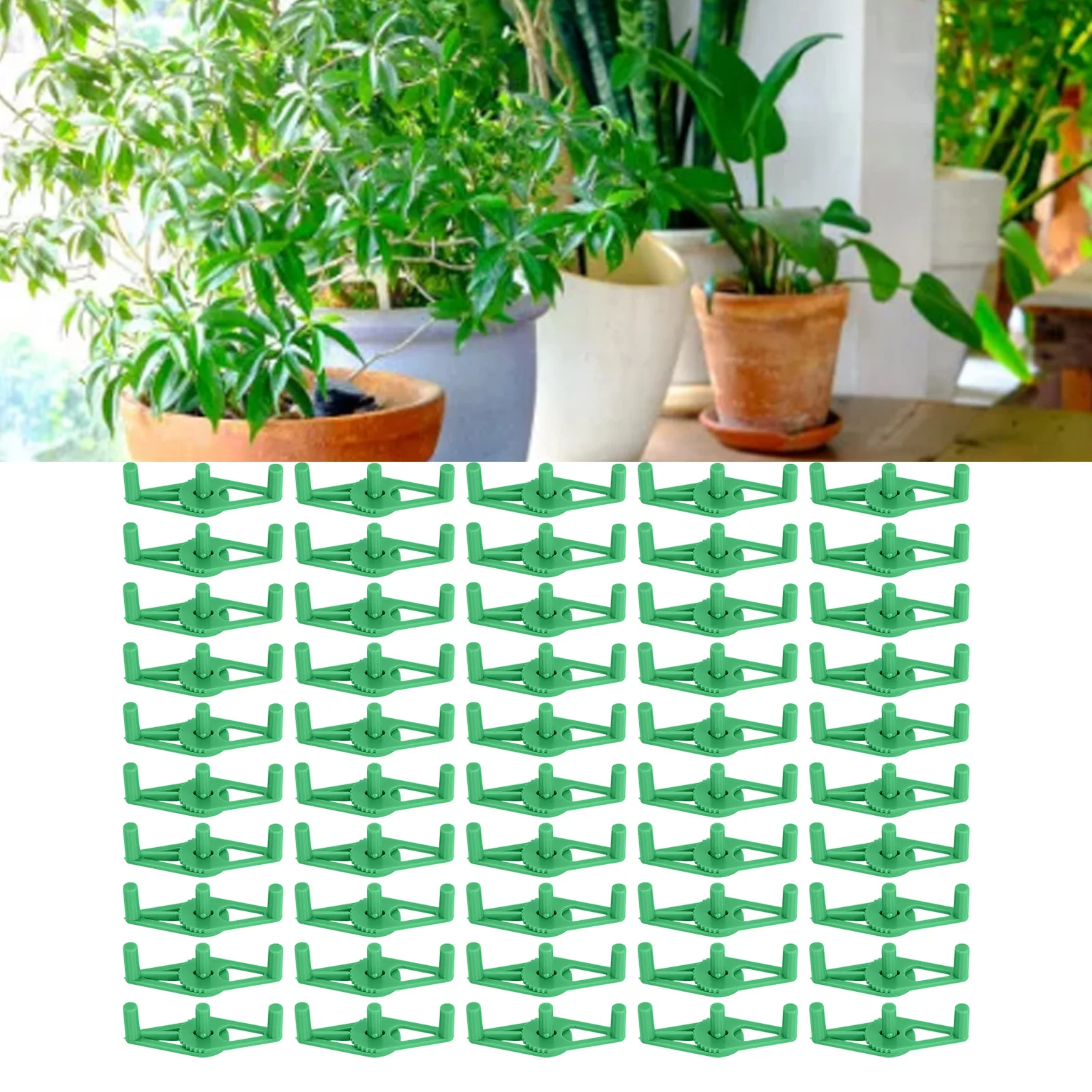 50 Packs Plant Support Clip Branch Reusable Adjustable Stem Trainer Clip For Vegetables