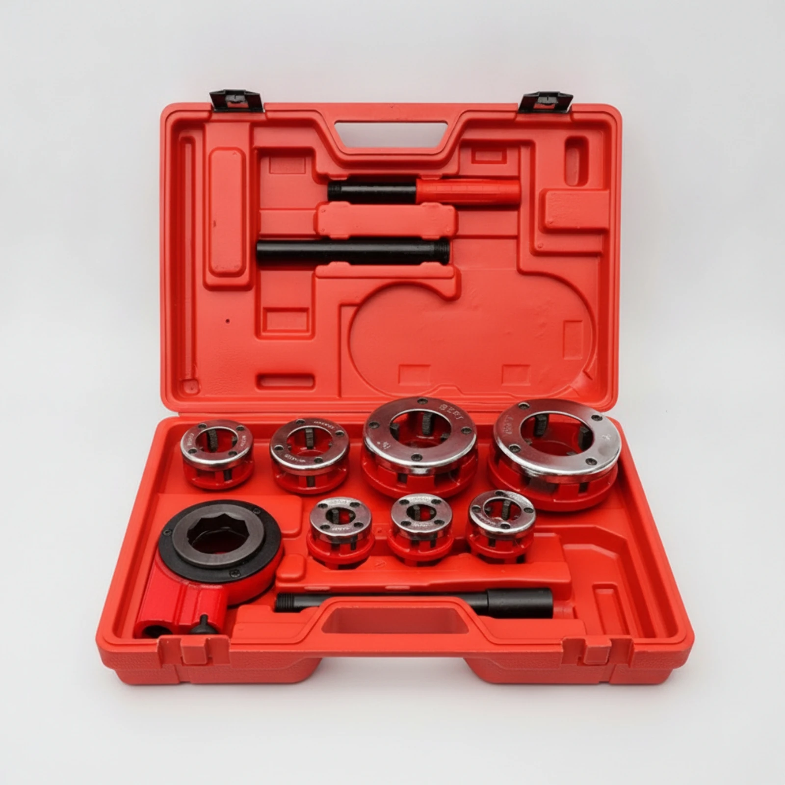 Hand Pipe Threader with Case Interchangeable Portable Pipe Threader Set