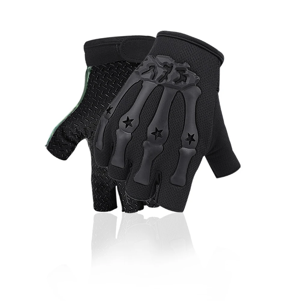 Riding Fingerless Gloves Non-slip Half Finger Gloves for Motorcycle Cycling Climbing Hiking Hunting Outdoor Sports