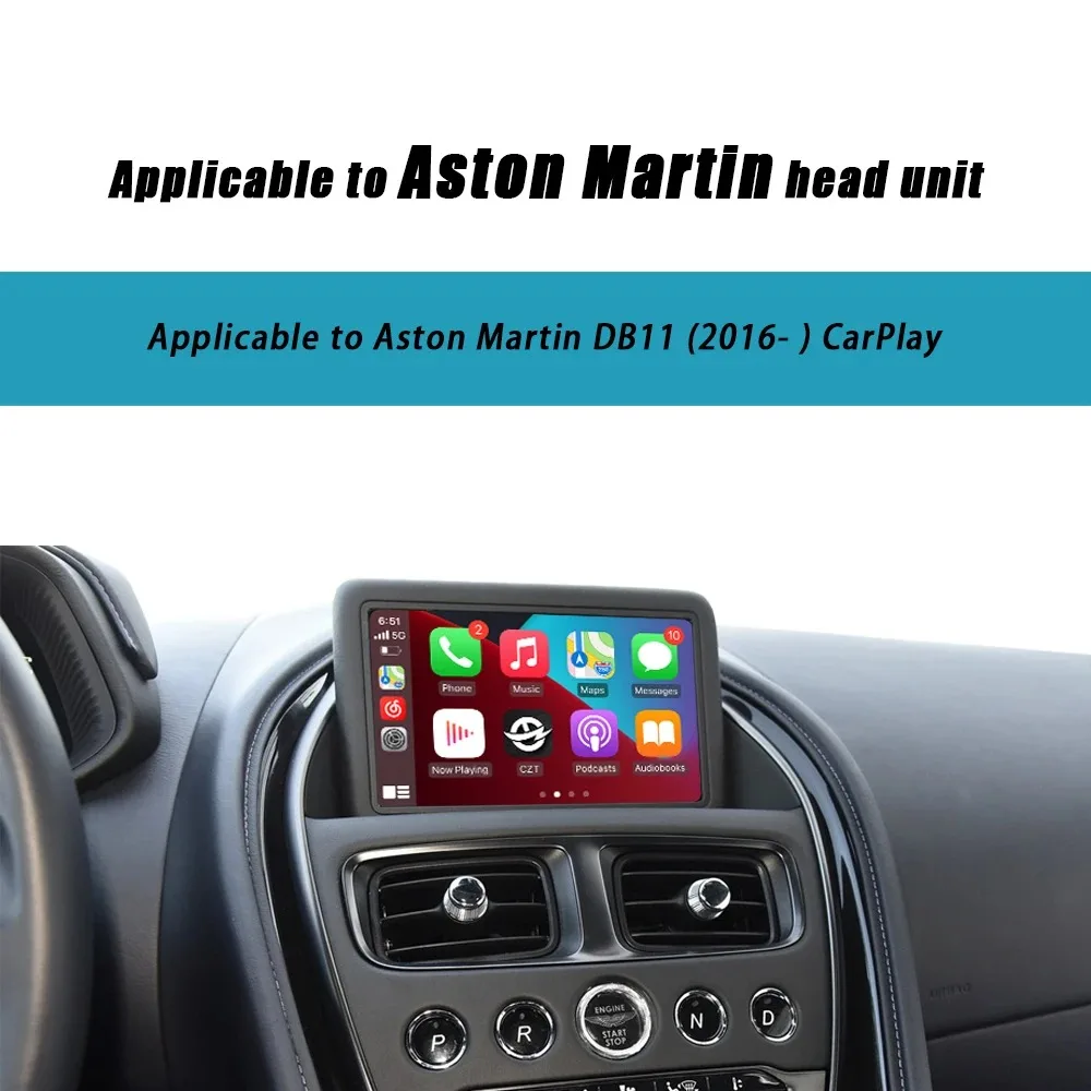 Wireless  Carplay Adapter for Aston Martin DB11 (2016- ) Radio Car DVD Player Mirror Link Android Auto Navigation