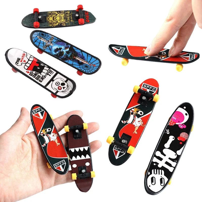 

5/10PCS Mini Finger Skateboard Assorted Fun Design Fingerboards Suitable for Classroom Rewards Gift Break Time Entertainment ZYF