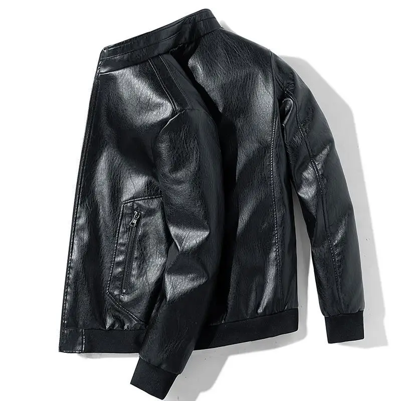 

Leather Jacket Bomber Motorcycle Jacket Men Biker PU Baseball Jacket Plus Size 6XL 7XL 8XL Fashion Causal Jaqueta Masculino