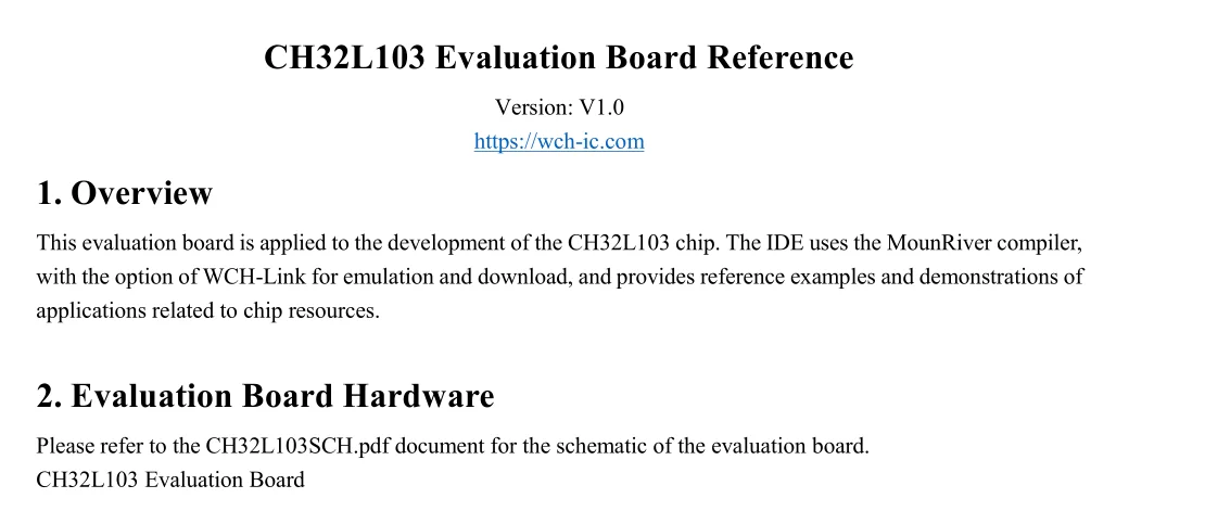 WCH CH32L103 32L103 Entwicklungsboard CH32L103C8T6 Evaluierungsboard PDUSB Low-Power RISC-V Mikrocontroller – Detail 3