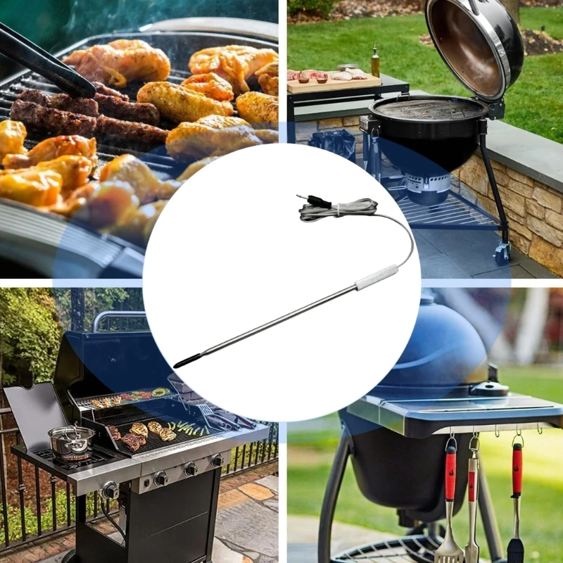 Đầu dò cảm biến nhiệt độ 100k Đầu dò thịt cho BBQ Grill Phụ kiện nướng trong nhà