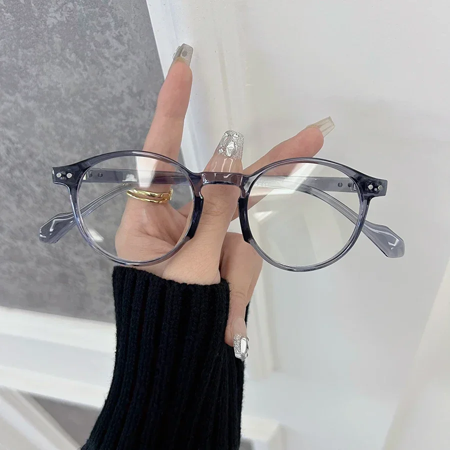 Retro Round Glasses Women Men Brand Circular Vintage Eyeglasses Frame Male Clear Lens Mirror Outdoor Transparent Lens Gafas