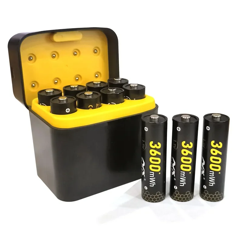 8-Slot Charger Imuto 3600mWh AA Battery Charger Independent Slot Fast Charging for 1.5V Lithium Lion Rechargeable Batteries