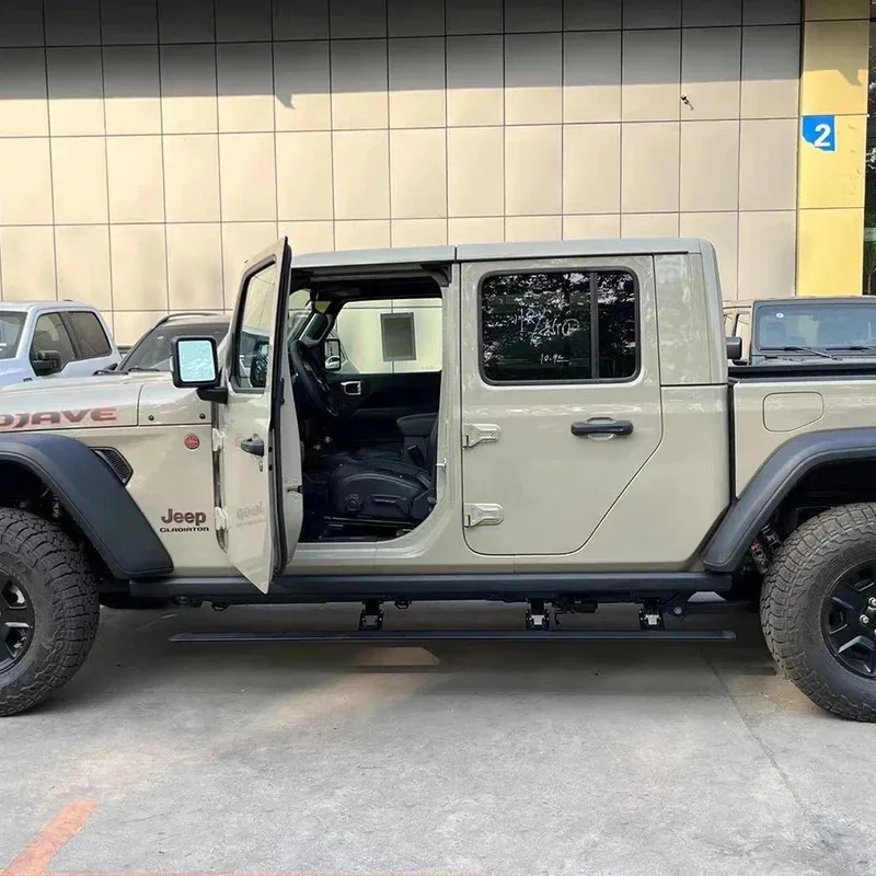 Factory Hot Selling Easy Install Aluminum Running Board Automatic Electric Power Side Step for Gladiator JT Pickup Truck 2022+
