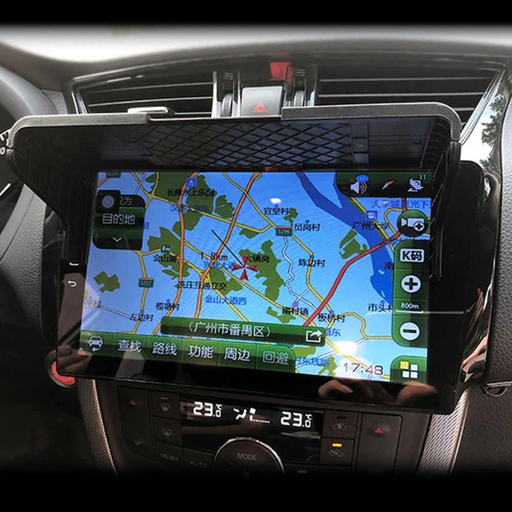 Car GPS Navigation Sun Shade 7-12 Inch Interior Accessories Auto Accessories Display Screen Visor GPS Anti-Glare Shield
