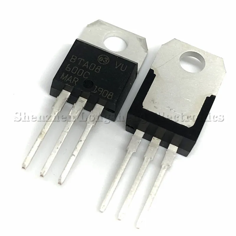 10PCS/LOT New BTA08-600C TO-220 8A/600V Triac In Stock