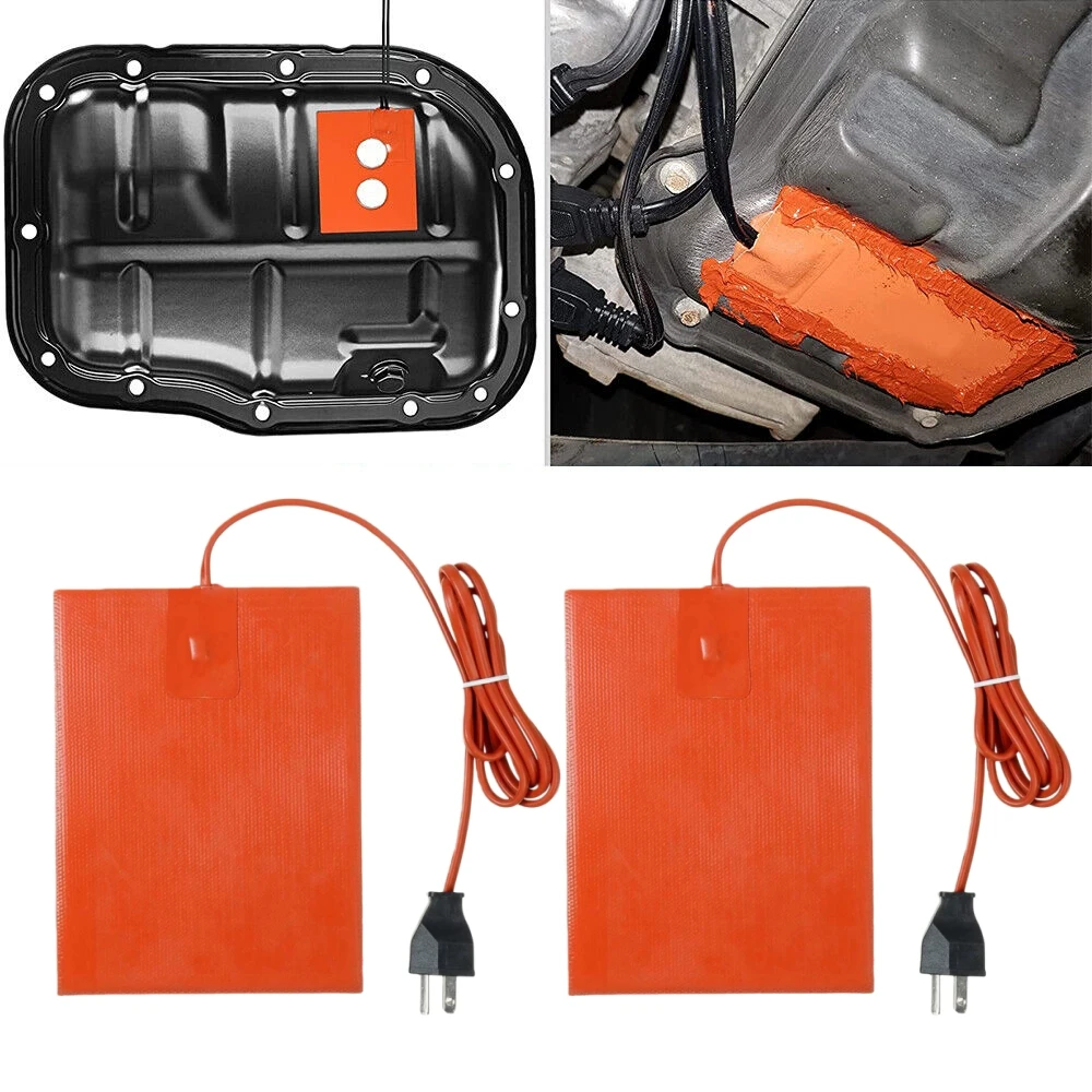

2 шт. подогреватель моторного масла, силиконовая нагревательная блокирующая подушка, грелка для воды, масла, поддон для отработанного масла, нагреватель для автомобиля 9*13 см