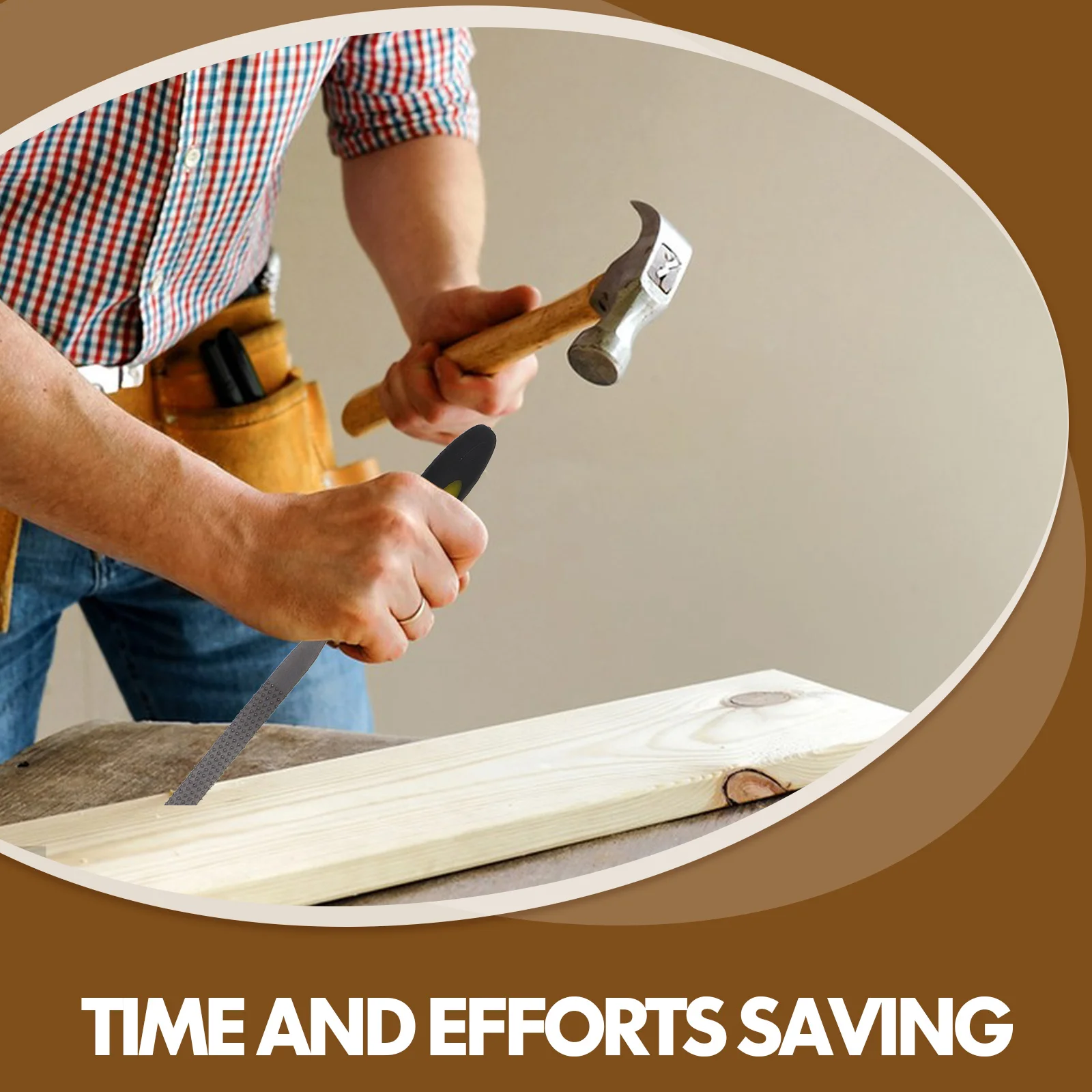 6pcs Mini File Kit Portable Rasp Hand Files for Woodworking Metal Tools Strong Durability Coarse Tooth Quick Material Removal