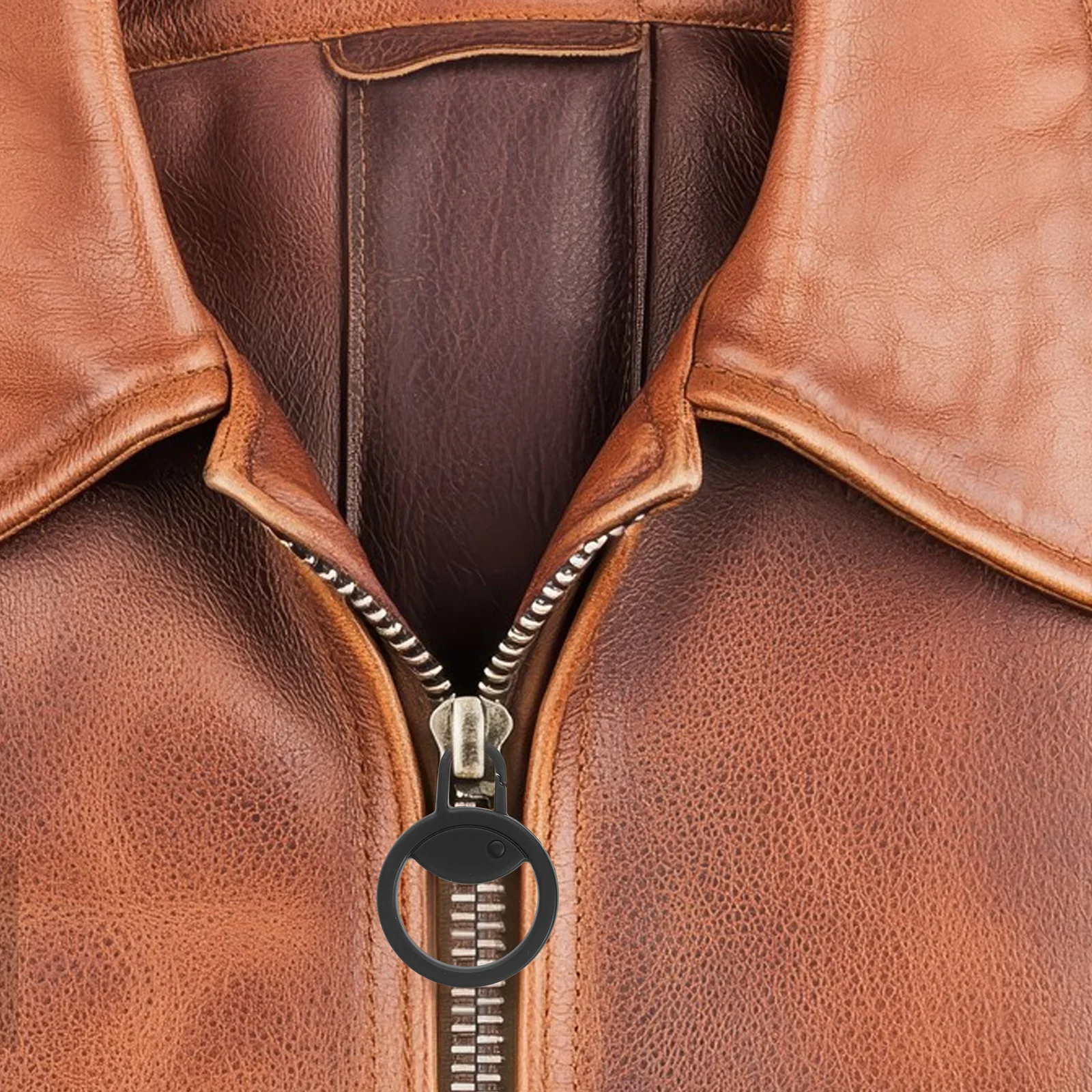 

5 Pcs Circle Zipper Pull Suitcase Puller Backpack Pulls Round Ring Luggage Repair Parts Black
