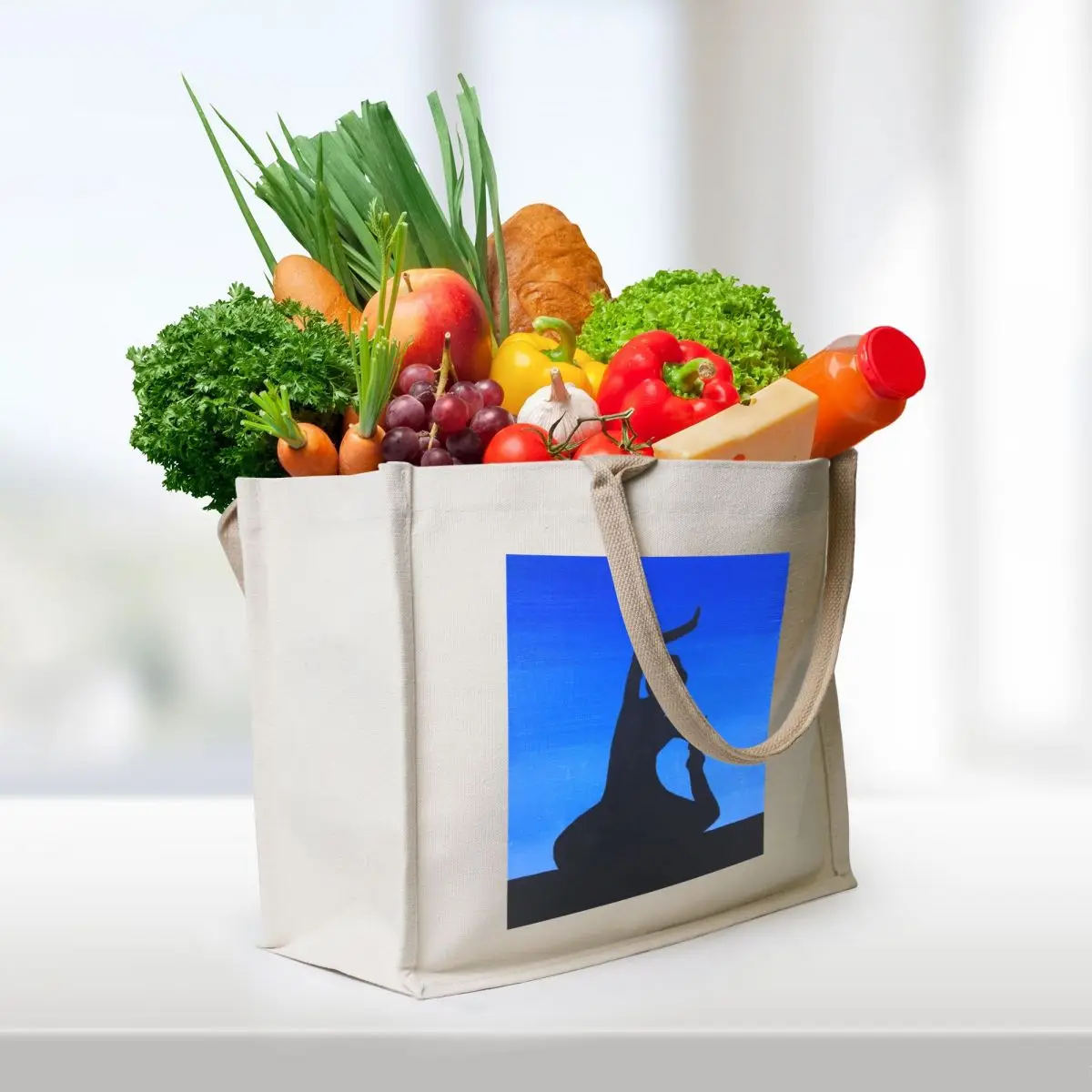 Indiase klassieke danseres Tote Bag Lady tassen draagtas universiteit Shopper tas