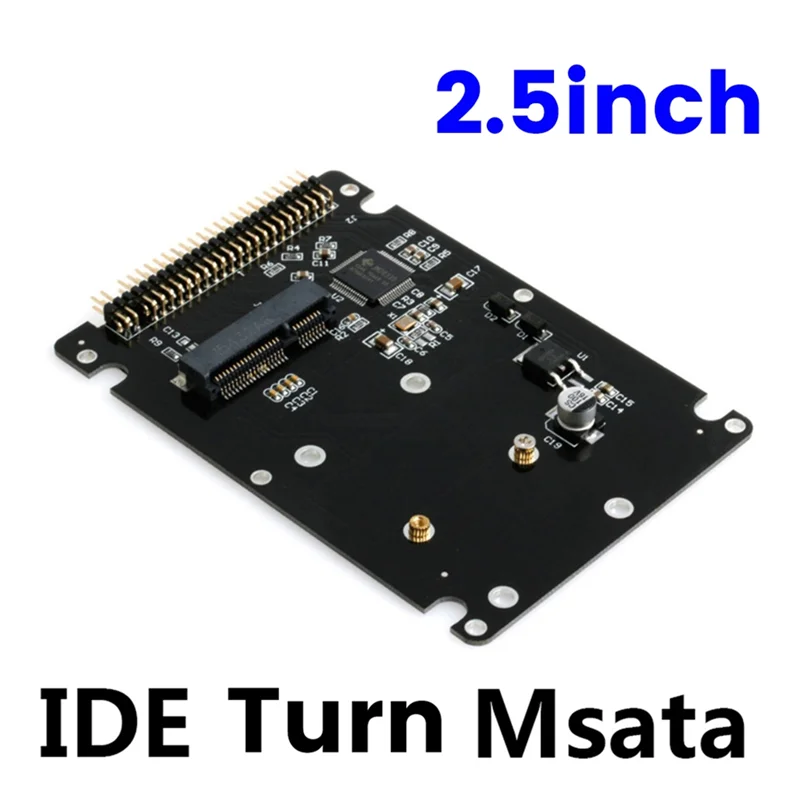 

MSATA to 2.5 inch 44PIN IDE HDD SSD Adapter MSATA to PATA Converter Adapter Card with Case