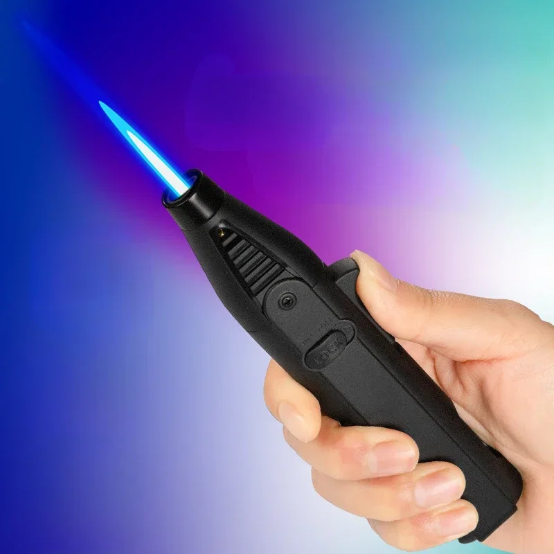 

1300℃ Turbo Torch Lighter Jet Flame Gas Lighter Refillable Butane Kitchen BBQ Ignition Gun Windproof Candle Lighter