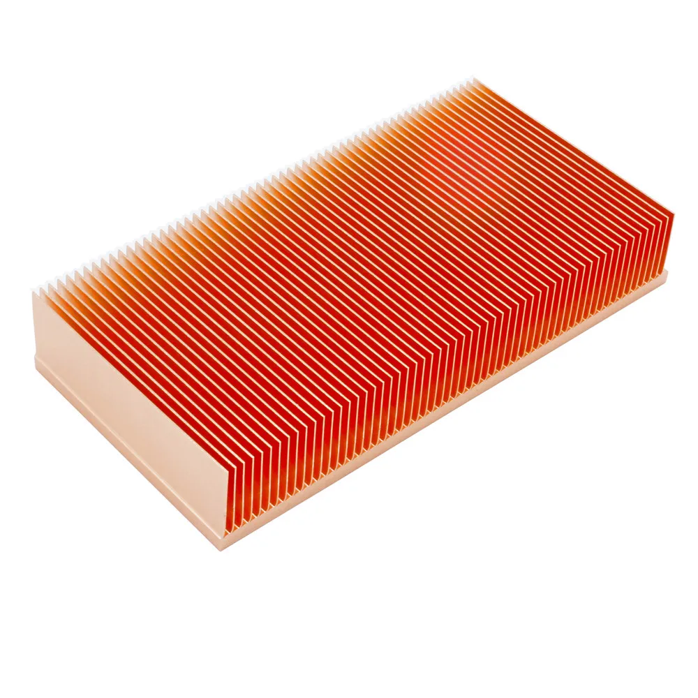 120x60x20mm Dissipatore di calore in rame Skiving Fin Dissipatore di calore Radiatore di raffreddamento per dissipazione del calore LED del chip elettronico