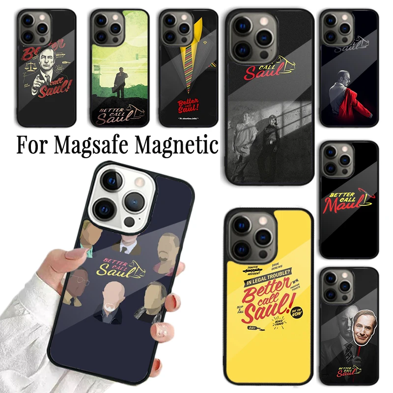 

Coque Phone Case For iPhone 16 15 14 13 12 Mini 11 Pro Max Plus Magsafe Magnetic Wireless Charging Cover Better Call Saul