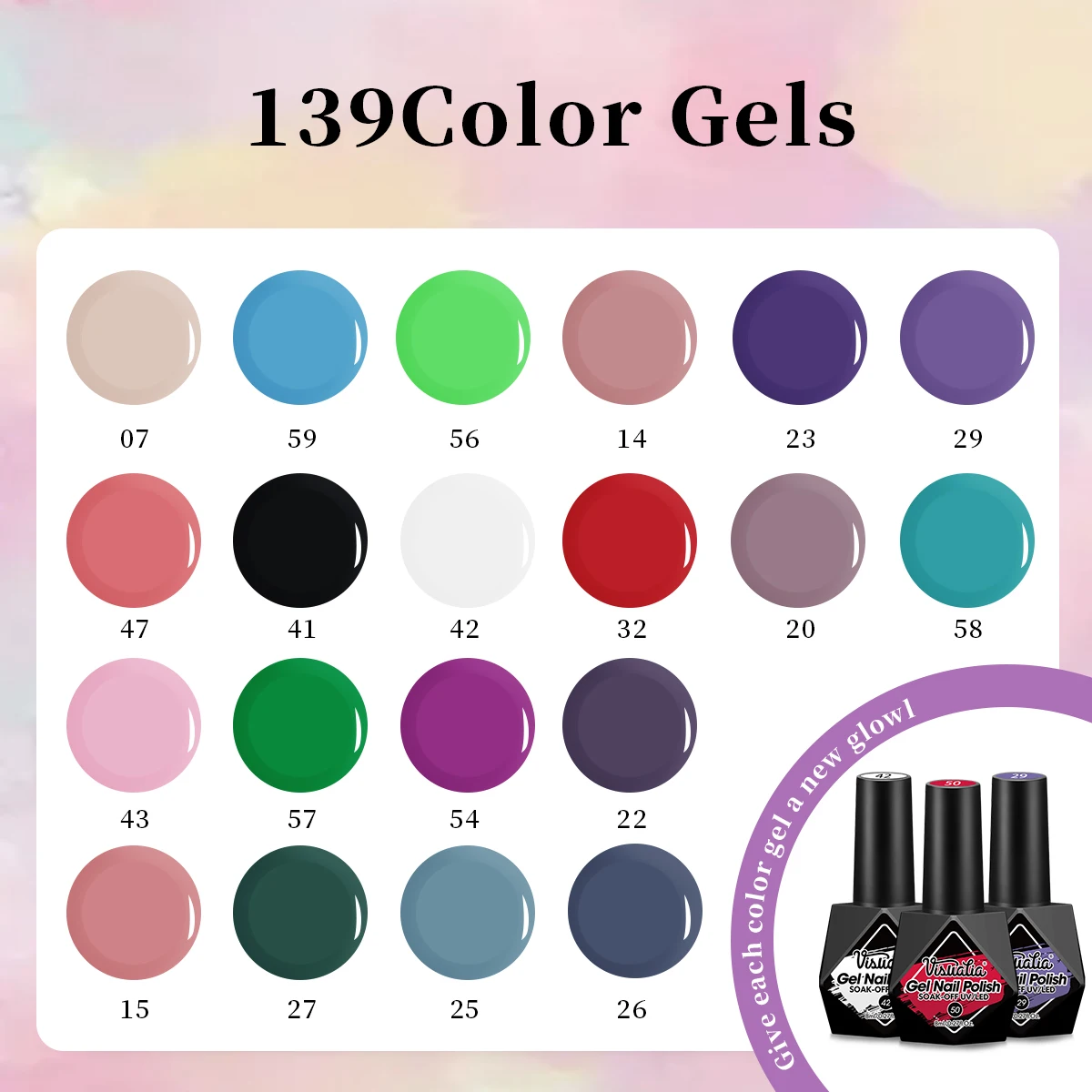 6 unids/set de esmalte de uñas de Gel para todas las estaciones, Kit de esmalte de Gel UV semipermanente rojo rosa desnudo, todo en uno para remojar la manicura