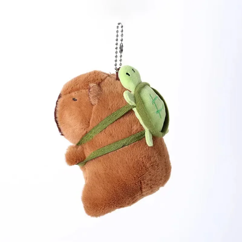 بطة صفراء عوامة للسباحة كابيبارا ألعاب من نسيج مخملي لطيف محاكاة بحر كابيبارا Kawaii محشوة الحيوان كابيبالا هدايا عيد ميلاد السفر #1