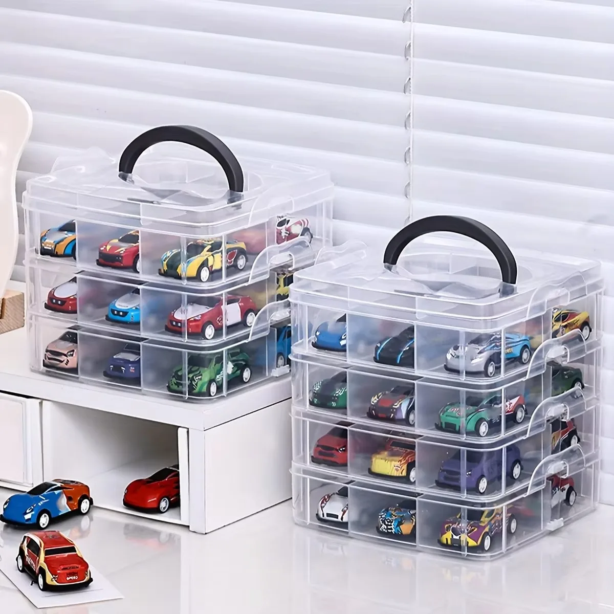 Portable Transparent Toy Storage Box, Dustproof And Moisture-proof, Jewelry, Earrings, Minimalist Storage Box image 6