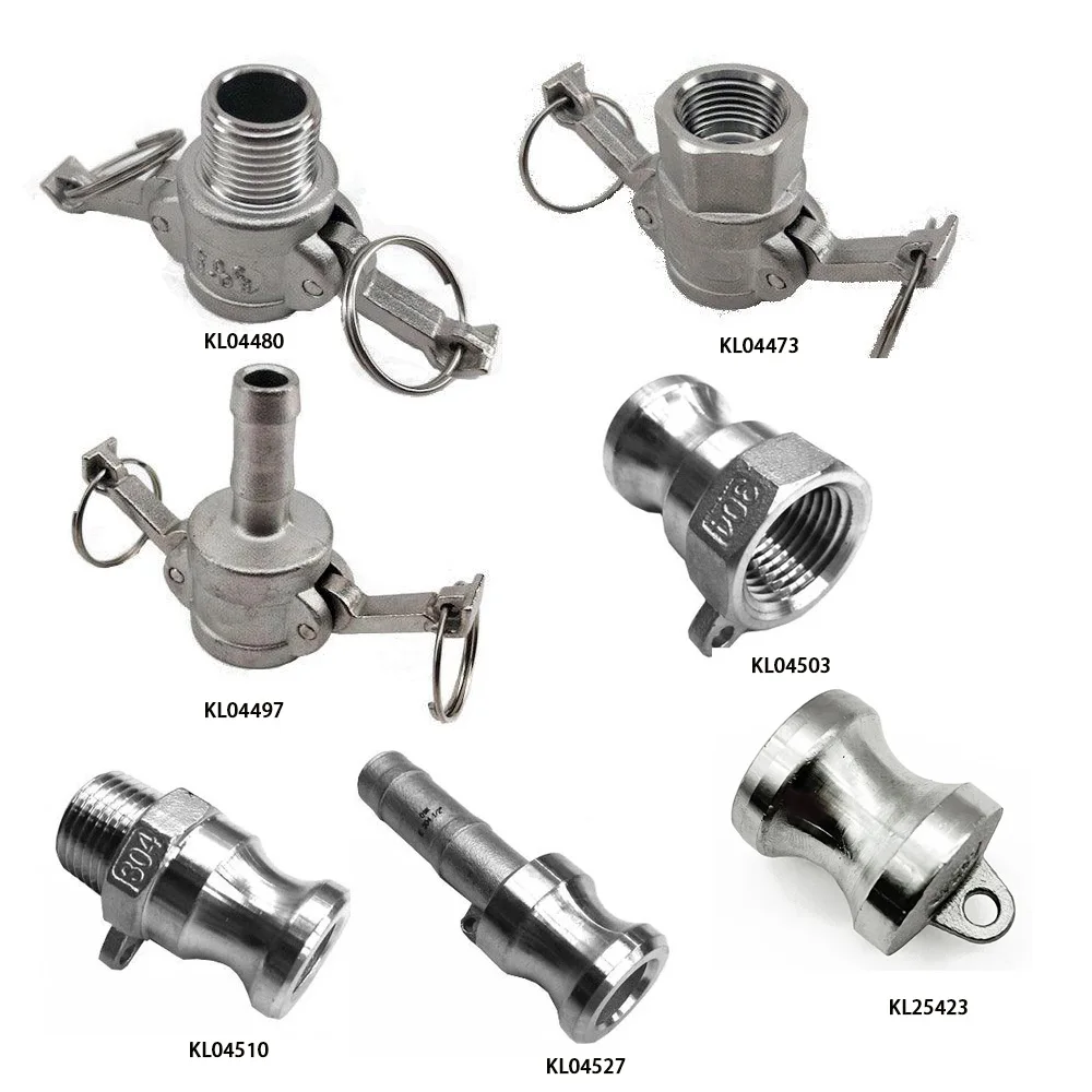 KegLand 1/2 pouces Type A/B/C/D/E/F Camlock connecteur de raccord en acier inoxydable accessoire de bière brassage à domicile