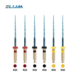 6 sztuk/pudło 21/25/31mm Dental posuwisto-zwrotne niebieskie pilniki endodontyczne Denspay R25/40/50 tylko jeden silnik użyj pilnika do kanałów korzeniowych Niti