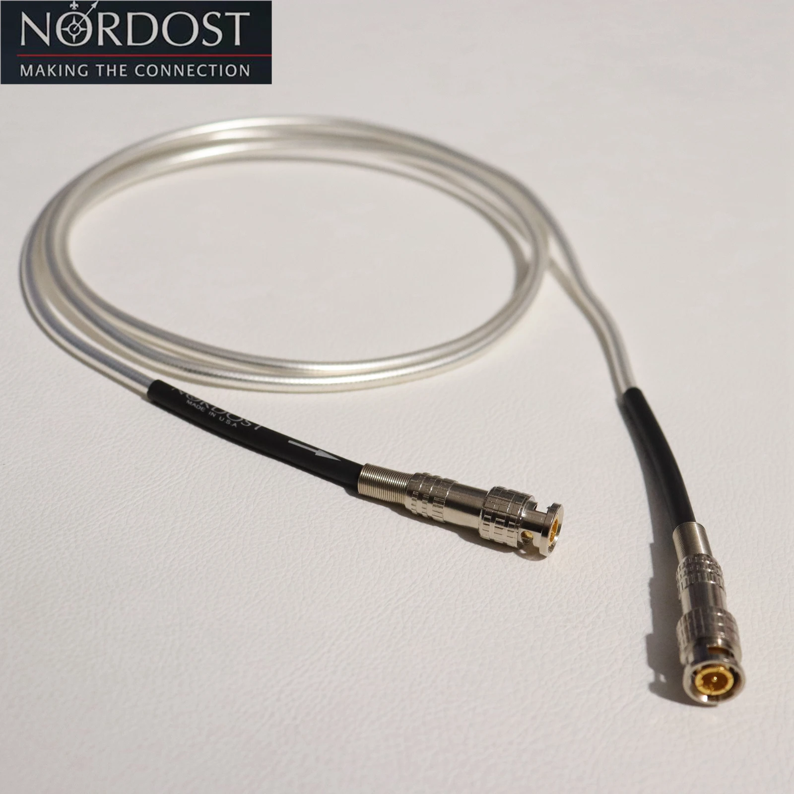 HIFI Nordost BNC Interconnect Cable 75Ω AES/EBU Digital Optical Audio video Coaxial line Gold Platd Q9 male Plug Connector 1pcs