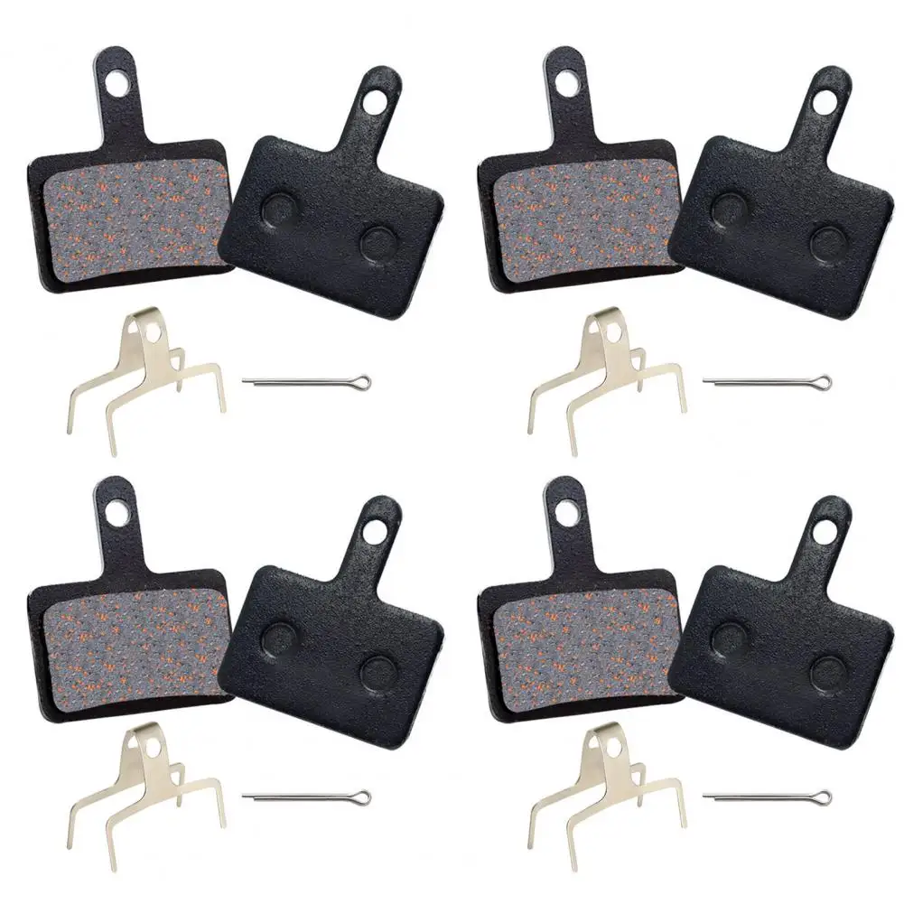 

4 Pair Bike Brake Pad Silent Heat Dissipation Resin Semi-metal Bicycle Disc Brake Pad for M315.355.375.395.416.446.447